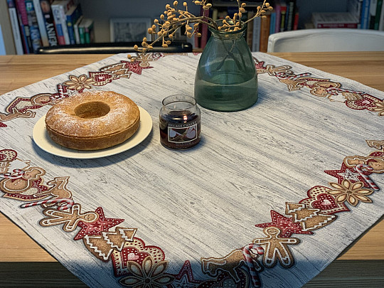 Tovaglia e sciarpa in arazzo PAN DI ZENZERO DI NATALE