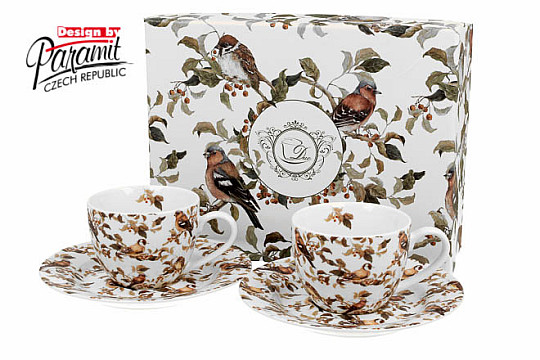 Set tazza e piattino Ptaszki 90 ml