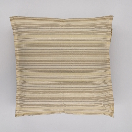 Fodera per cuscino a righe beige