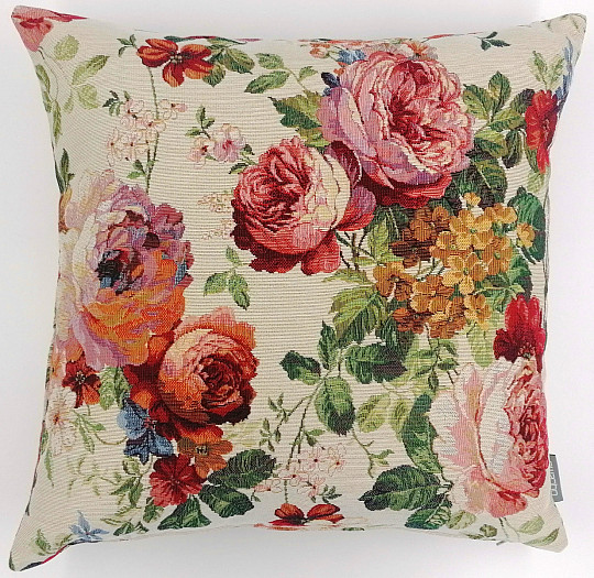 Federa per cuscino in arazzo CREAM ROSE
