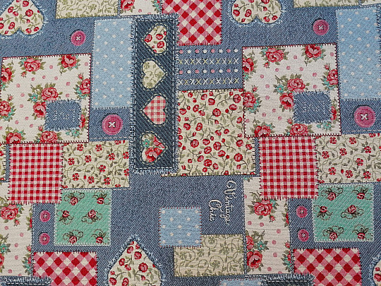 Tovaglia arazzo, sciarpa patchwork vintage