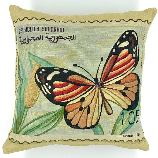 Fodera per cuscino decorativo POST STAMP BUTTERFLY