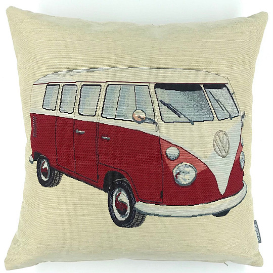 Fodera per cuscino arazzo VW BUS ROSSO