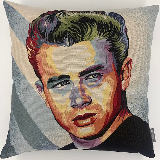 Fodera per cuscino con arazzo James Dean dei COMICS