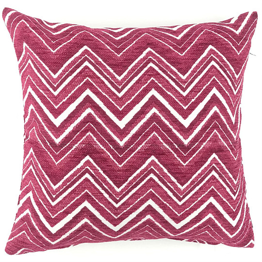 Federa decorativa ZIG ZAG rosa
