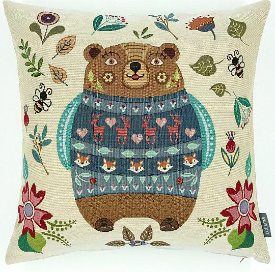 Fodera per cuscino arazzo MERRY ANIMALS 2