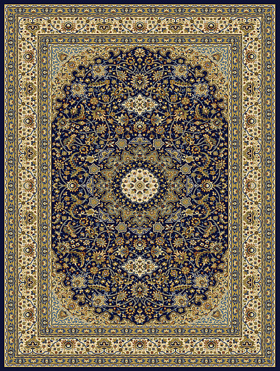 Tappeto in pezzi KENDRA 711 blu / beige