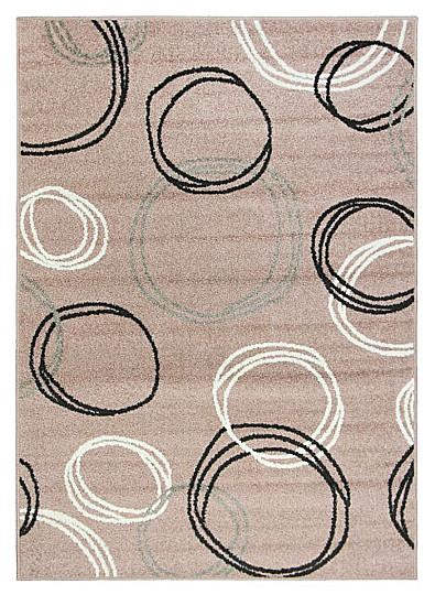 Tappeto in pezzi LOTTO cerchi beige
