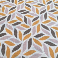 Tessuto decorativo Coord foglie gialle