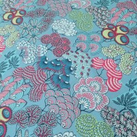 Tessuto di cotone FUSAIN BLU