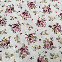Tessuto in cotone WARWICK ROSA PICCOLA