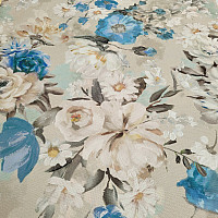 Tessuto decorativo GARDEN blu