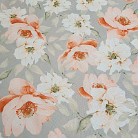 Tessuto decorativo OXFORD ORANGE FLOWER