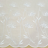 Tenda di lusso GERSTER 11868 ricamo bianco