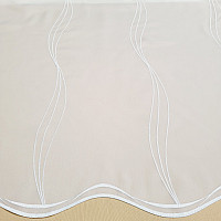 Tenda di lusso ricamata bianca GERSTER 556/0001 bianco