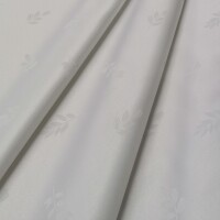 Tessuto decorativo FOGLIE bianco