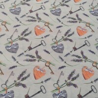 Tessuto decorativo CLAUDIE lavanda