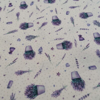 Vaso da fiori in tessuto decorativo color lavanda