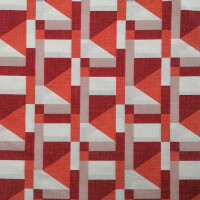 Tessuto decorativo Geo rosso