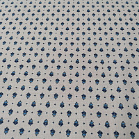 Tessuto di cotone MAJOLIKA ornamento blu