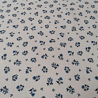 Tessuto di cotone MAJOLIKA fiore blu