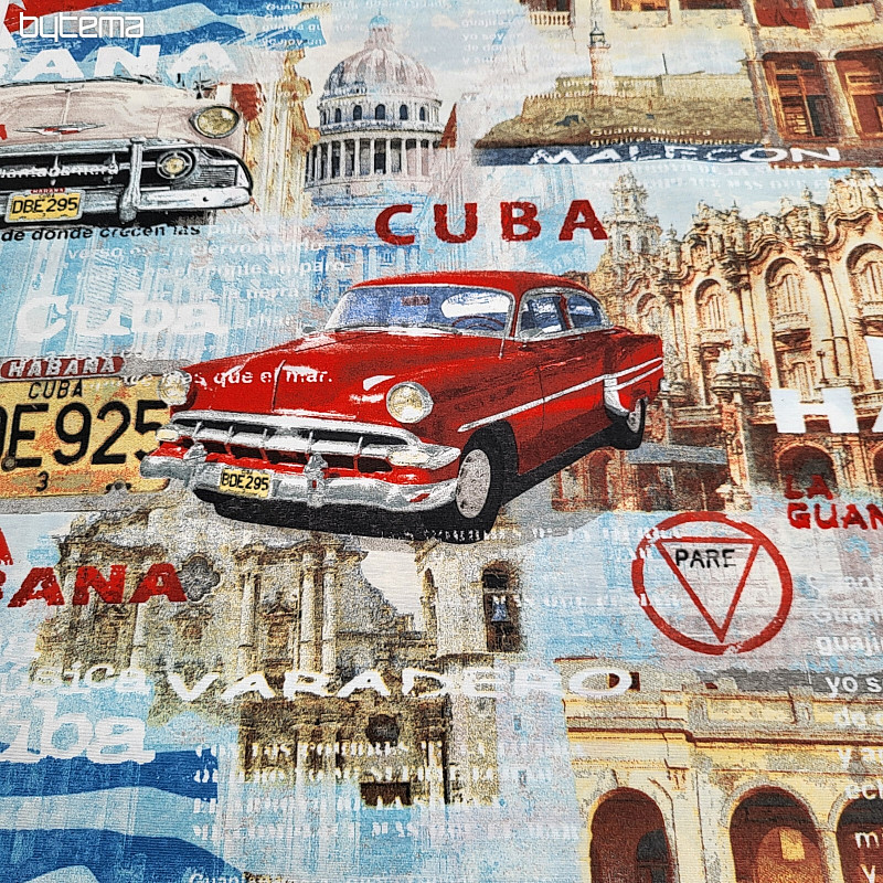 tessuto decorativo CUBA dal design retrò
