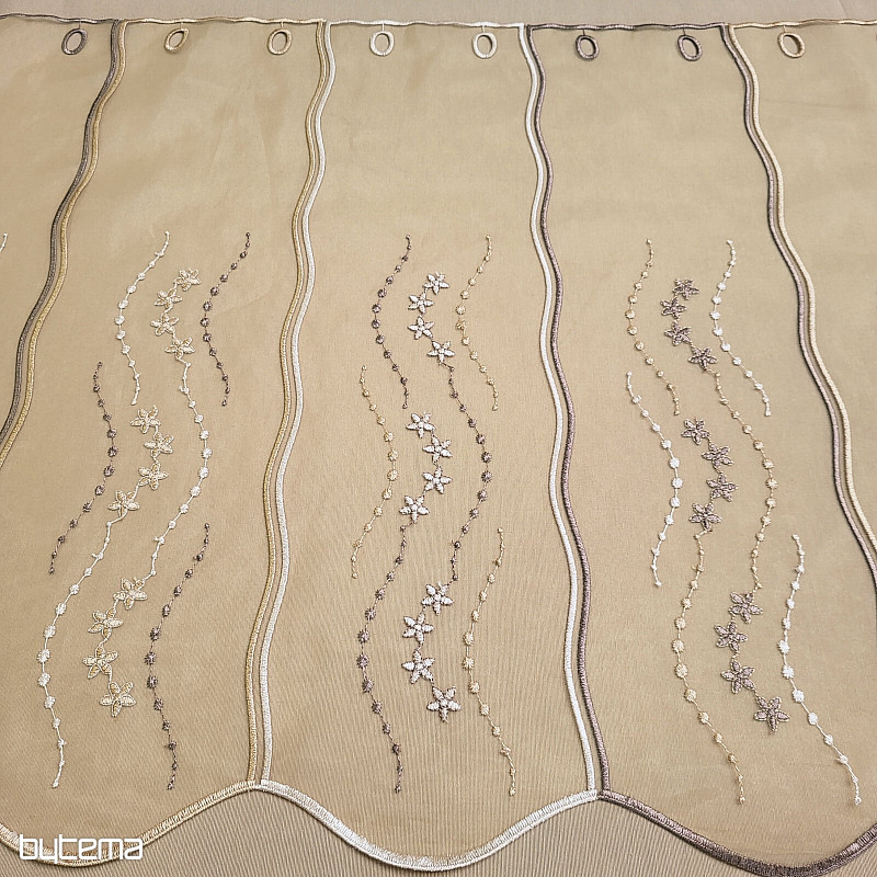 Tenda in vetro colorato - ricamata HF1189