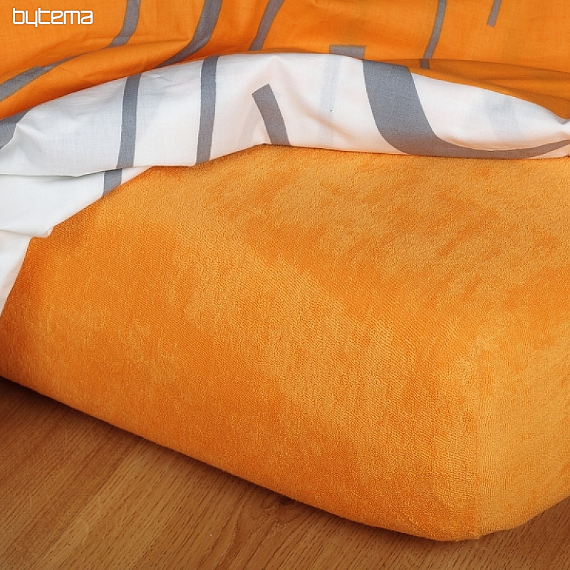 Lenzuolo in spugna arancione