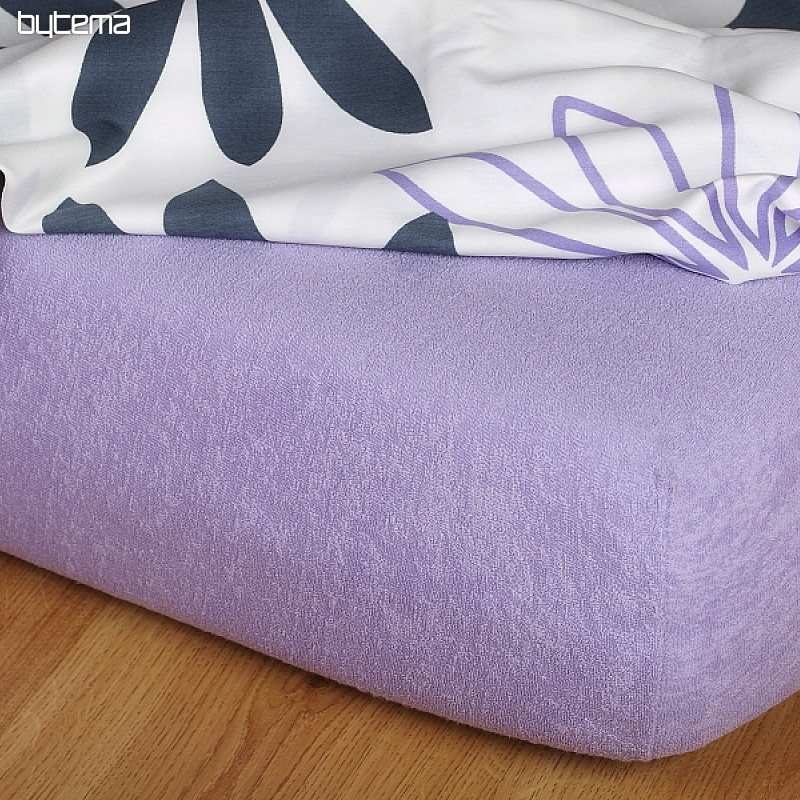 Lenzuolo in spugna viola