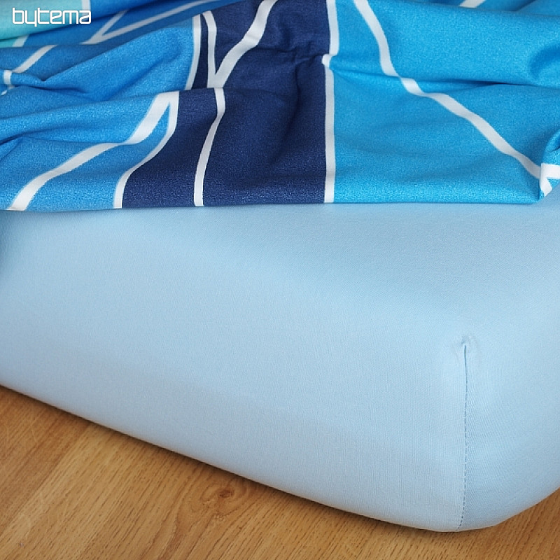 Lenzuolo in jersey colore azzurro