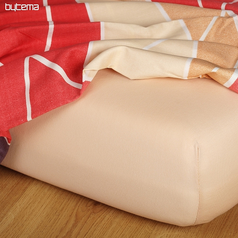 Lenzuolo in jersey color miele