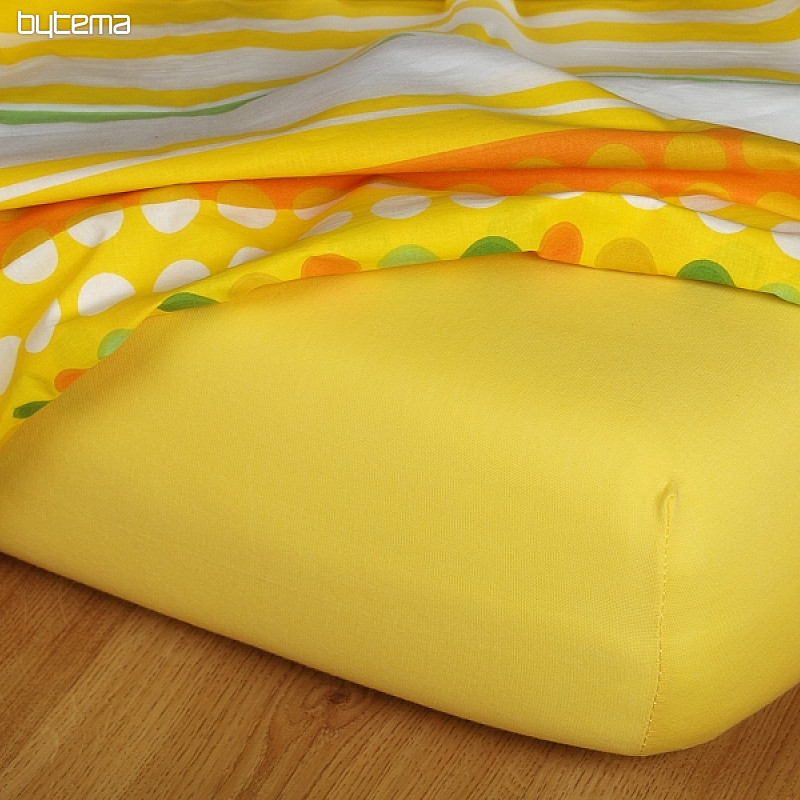 Lenzuolo in jersey colore giallo scuro