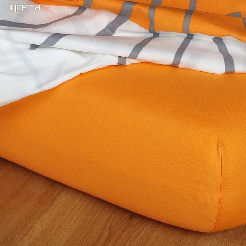 Lenzuolo in jersey colore arancione