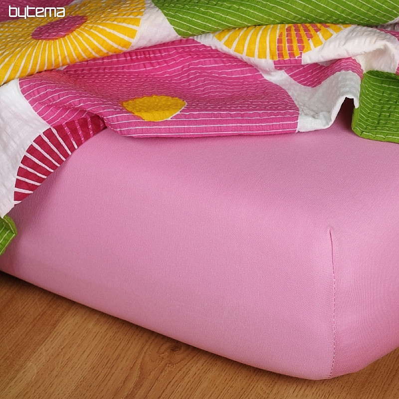 Lenzuolo in jersey colore rosa antico