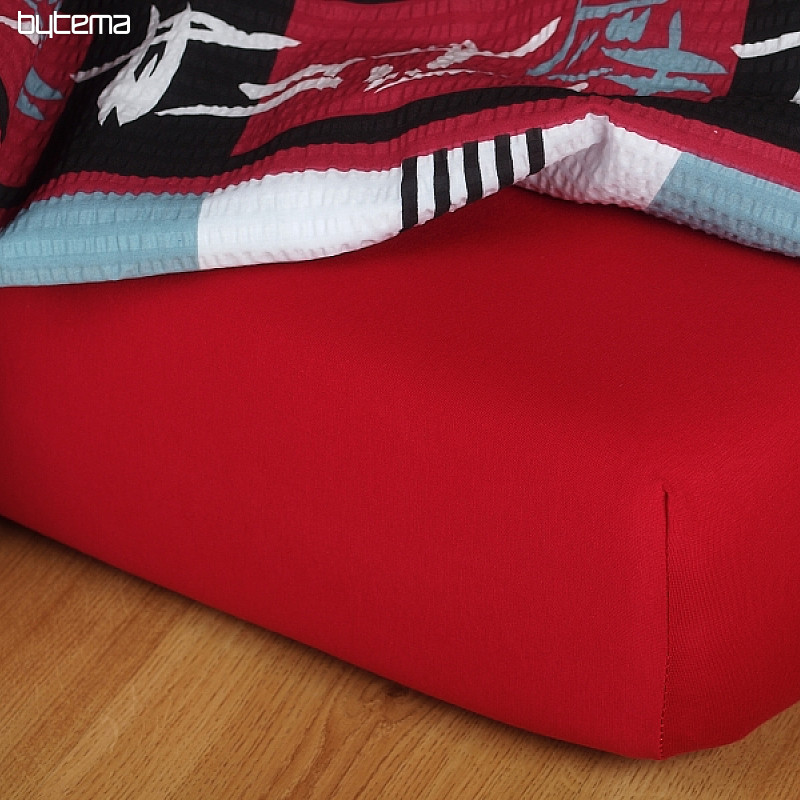 Lenzuolo in jersey colore bordeaux