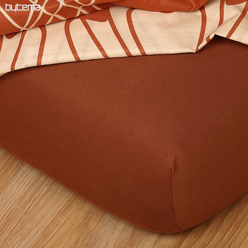 Lenzuolo in jersey color nocciola