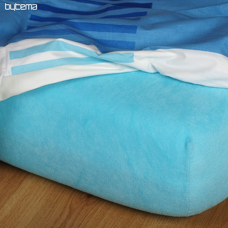 Lenzuolo in jersey colore turchese