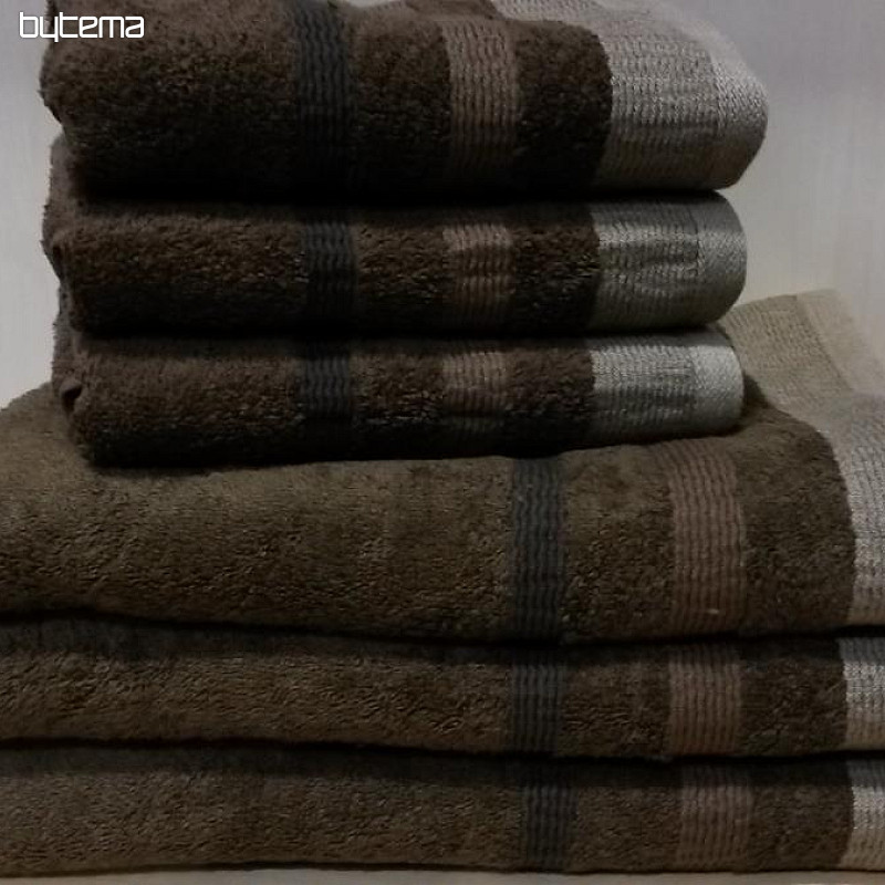 Asciugamano e telo da bagno METROP marrone