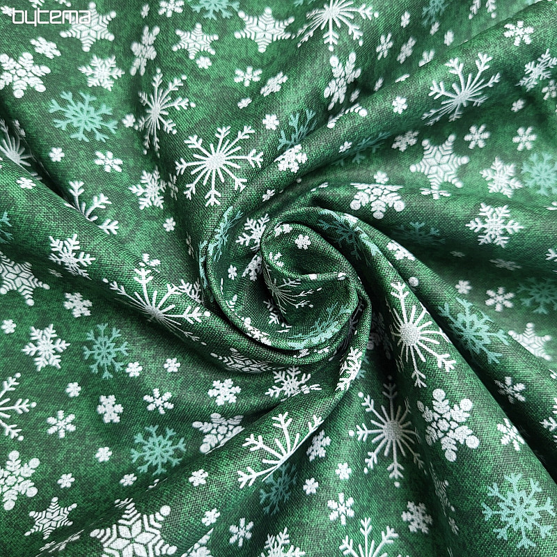 Tessuto in cotone FIOCCHI VERDI DI NATALE II