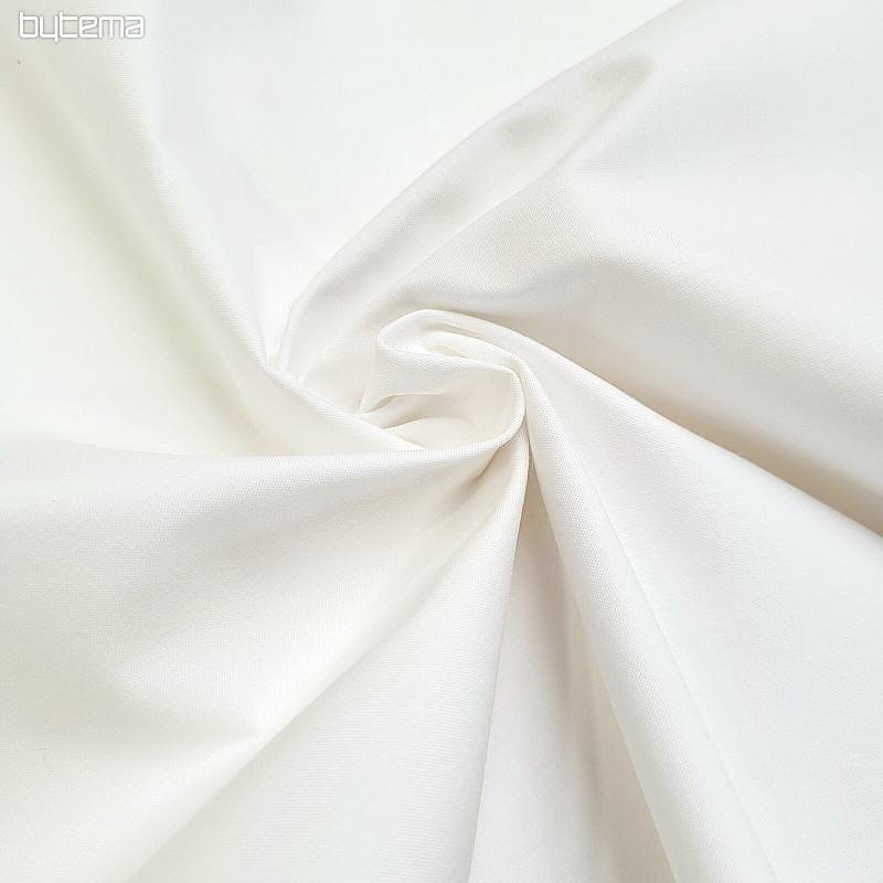 SOLITUDE SATIN Tessuto di cotone bianco