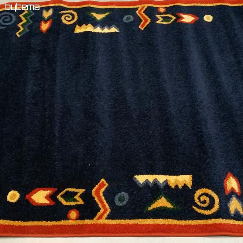 Tappeto ovale MODERN 130x240 blu scuro