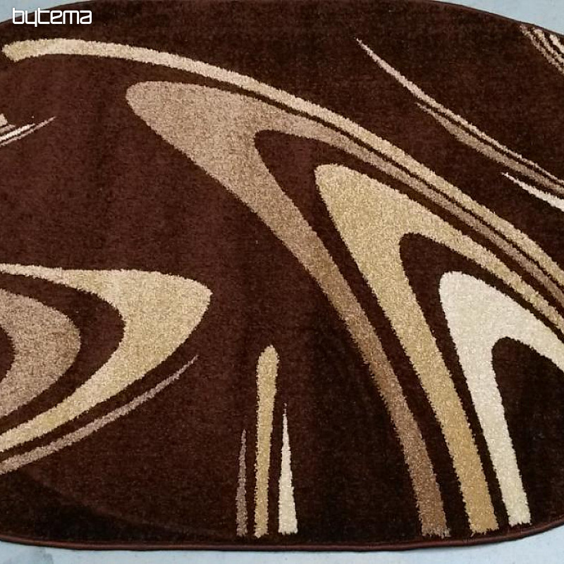 Tappeto ovale marrone CAFFÈ