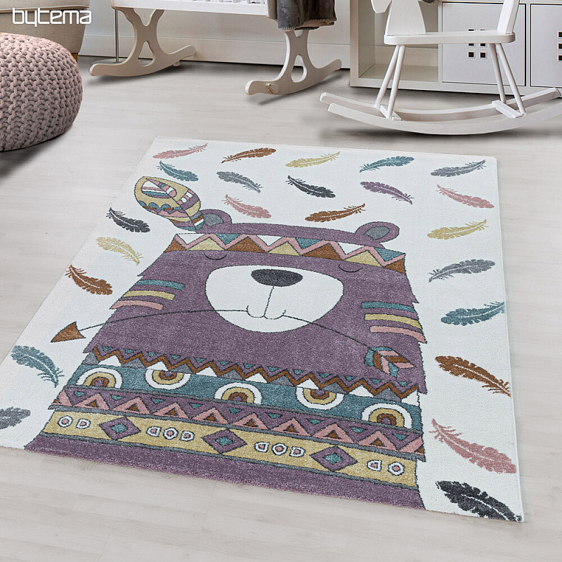 Tappeto di lusso per bambini FUNNY viola indiano