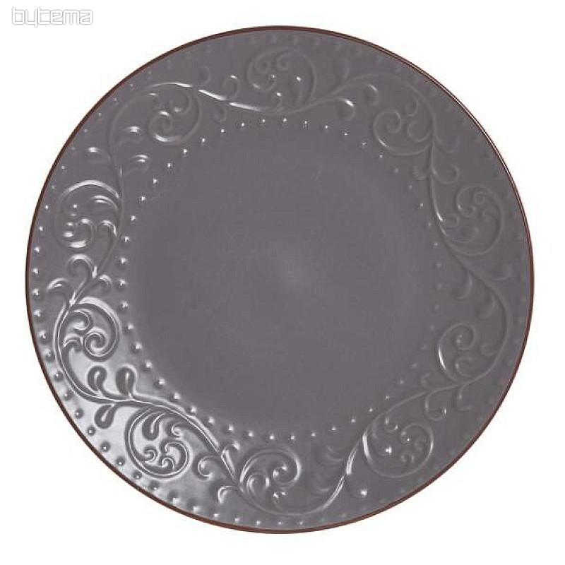 Piatto fondo RILIEVO GRIGIO 27,5x2cm grigio