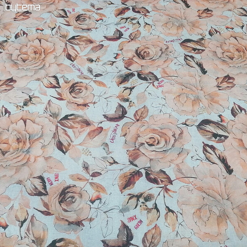 Tessuto decorativo natalizio Fiori dell&#39;armonia