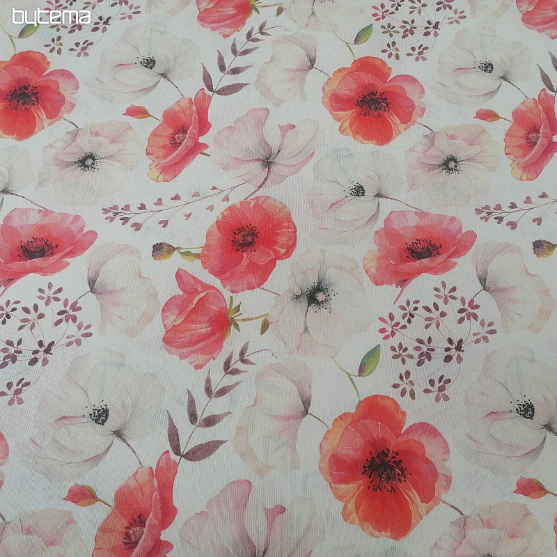 Tessuto decorativo MABEL PAPAVERI