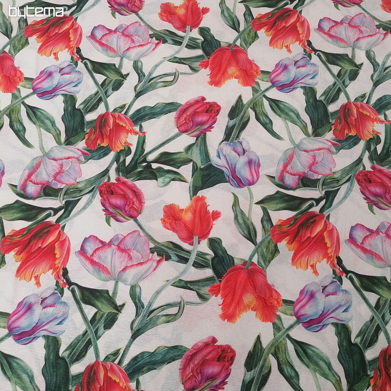 Tessuto decorativo Shaggy tulipani