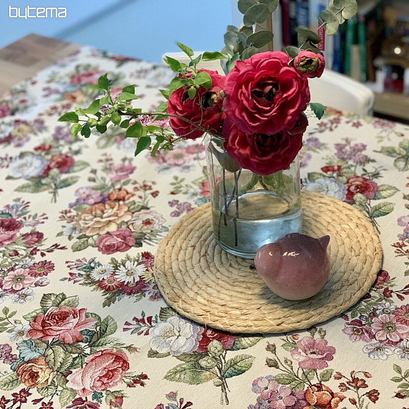 Tovaglia arazzo, sciarpa Bouquet