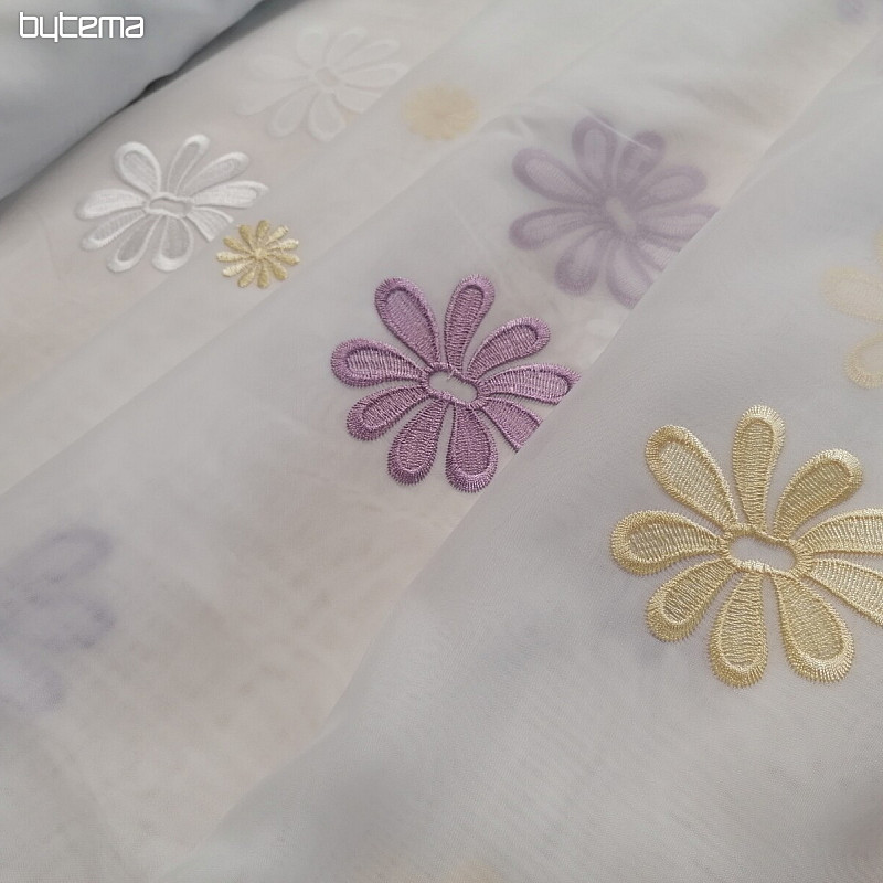 Tenda in voile bianco 633/300/6730