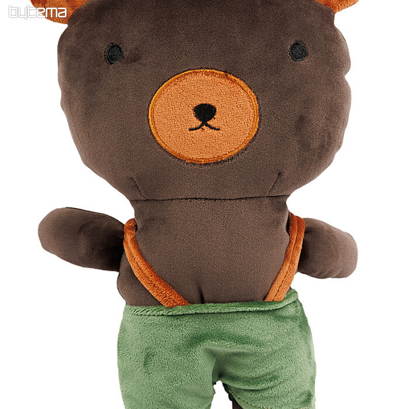 Peluche: cuscino a forma di orsacchiotto con pantaloni